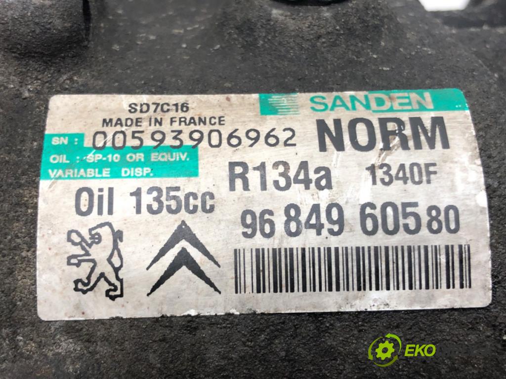 CITROEN C4 GRAND PICASSO I (UA_) 2006 - 2013    2.0 HDi 138 100 kW [136 KM] olej napędowy 2006 - 2013  kompresor klimatizace 9684960580 (Kompresory)