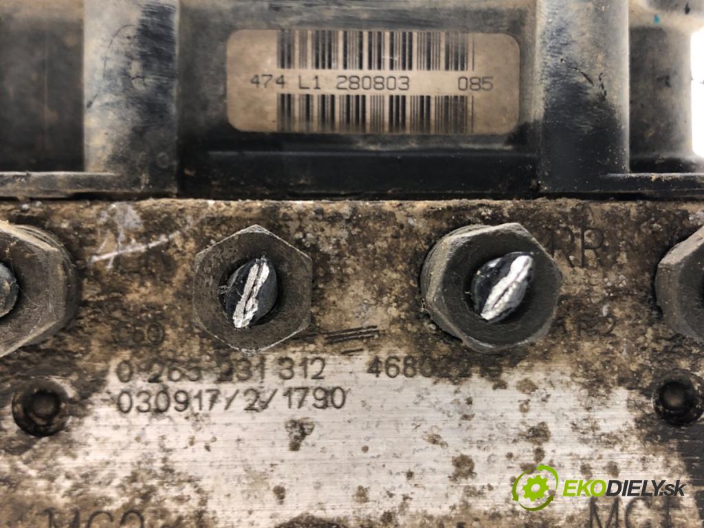 FIAT PANDA (169_) 2003 - 2022    1.2 (169.AXB11, 169.AXB1A) 44 kW [60 KM] benzyna 2003 - 2022  Pumpa ABS 0265231312 (Pumpy ABS)