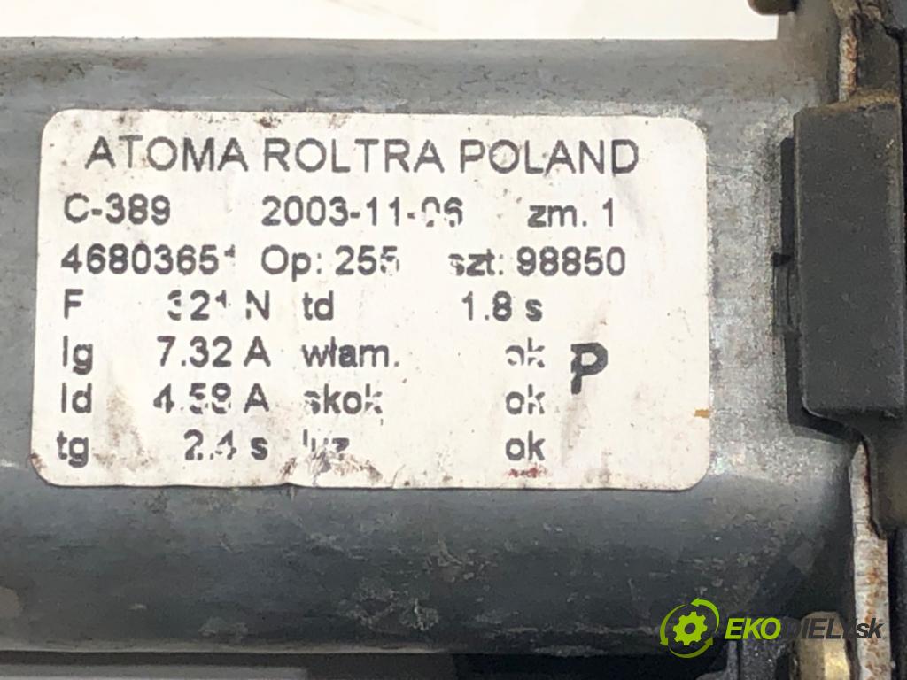 FIAT PANDA (169_) 2003 - 2022    1.2 (169.AXB11, 169.AXB1A) 44 kW [60 KM] benzyna 2003 - 2022  mechanismus okna pravý přední část 46803651