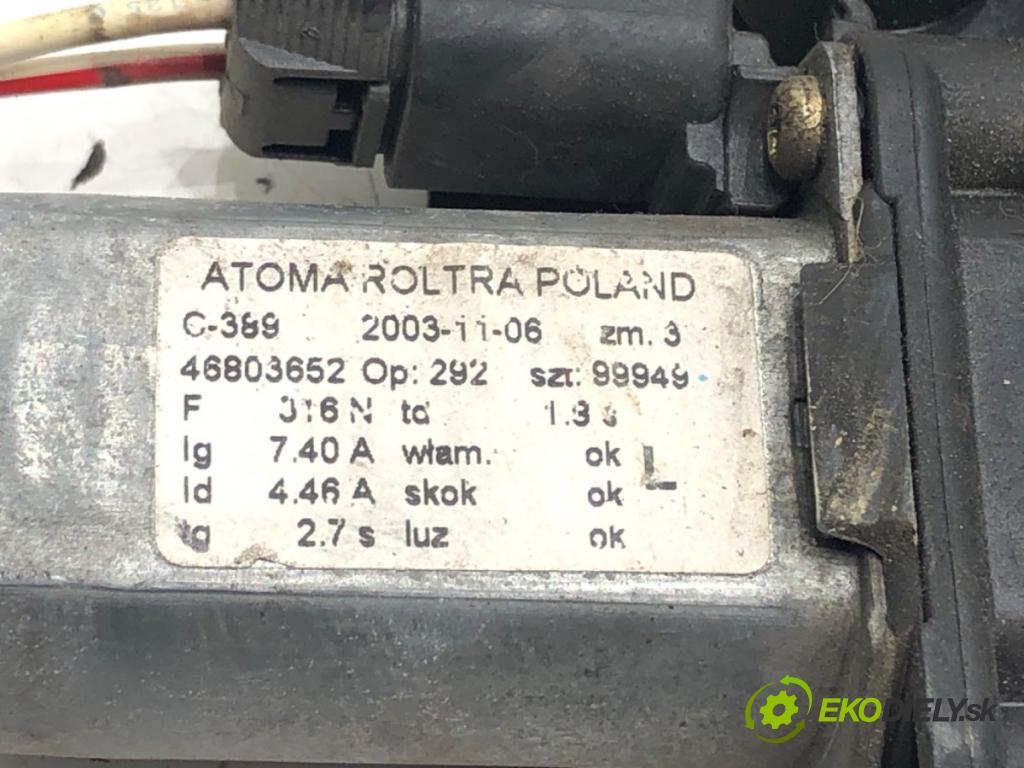 FIAT PANDA (169_) 2003 - 2022    1.2 (169.AXB11, 169.AXB1A) 44 kW [60 KM] benzyna 2003 - 2022  mechanismus okna levý přední část 46803652