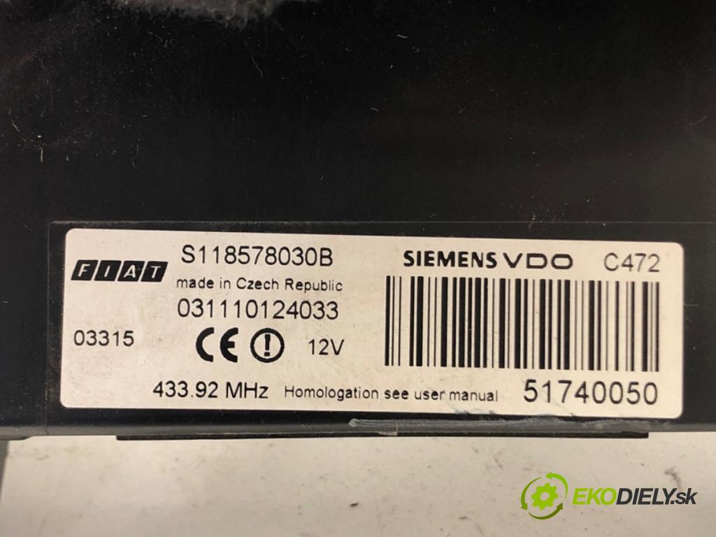 FIAT PANDA (169_) 2003 - 2022    1.2 (169.AXB11, 169.AXB1A) 44 kW [60 KM] benzyna 2003 - 2022  modul BSI 51740050 (Pojistkové skříňky)