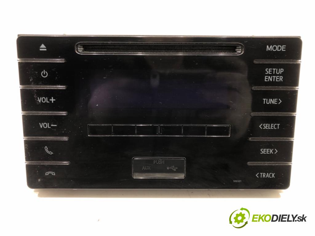 TOYOTA COROLLA sedan (_E18_, ZRE1_) 2013 - 2019    1.6 (ZRE181_) 97 kW [132 KM] benzyna 2013 - 2018  RADIO 86120-02J91 (Audio zariadenia)