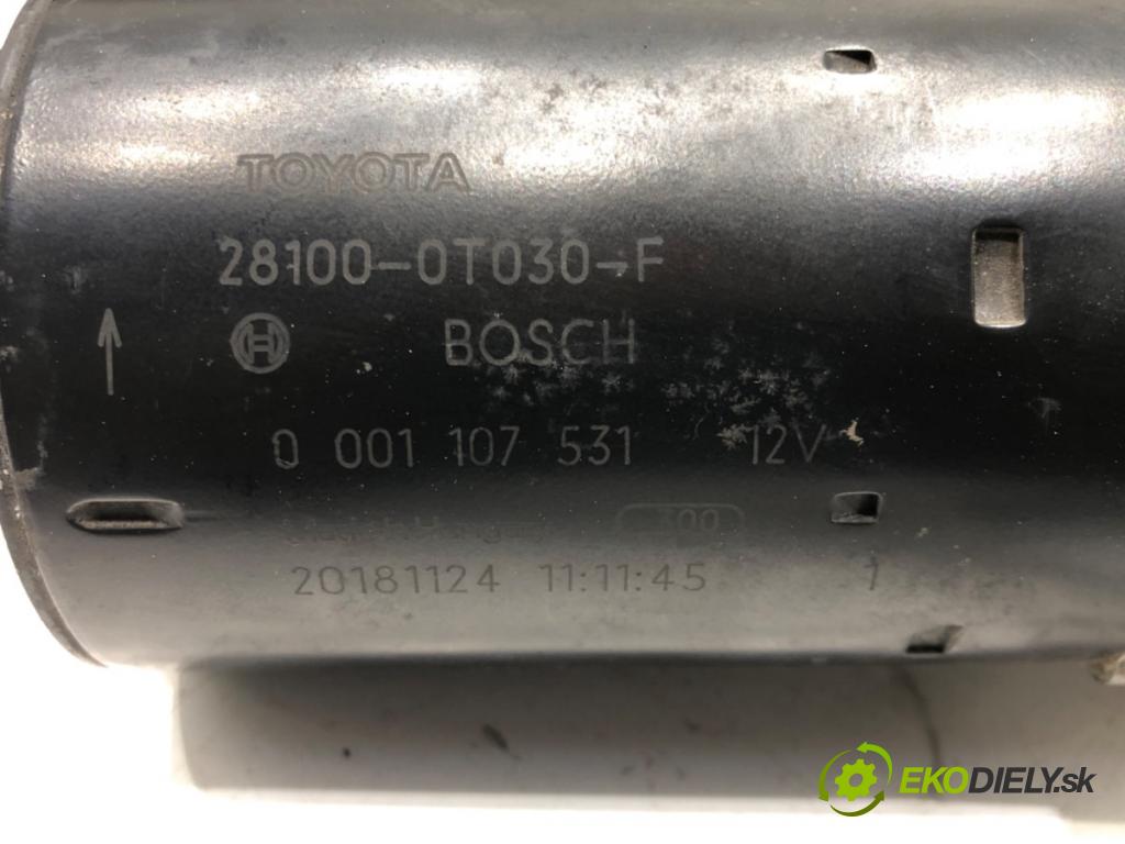 TOYOTA COROLLA sedan (_E18_, ZRE1_) 2013 - 2019    1.6 (ZRE181_) 97 kW [132 KM] benzyna 2013 - 2018  Štartér 28100-0T030-F (Štartéry)