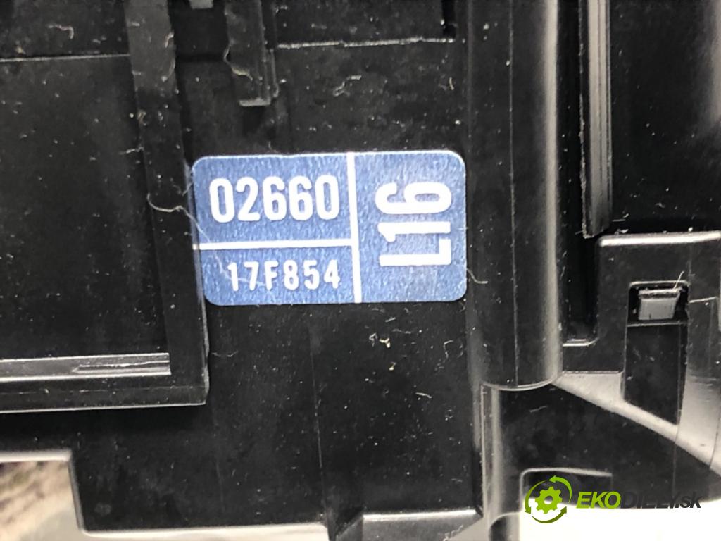 TOYOTA COROLLA sedan (_E18_, ZRE1_) 2013 - 2019    1.6 (ZRE181_) 97 kW [132 KM] benzyna 2013 - 2018  Prepínač stieračov 02660-17F854 (Prepínače, spínače, tlačidlá a ovládače kúrenia)