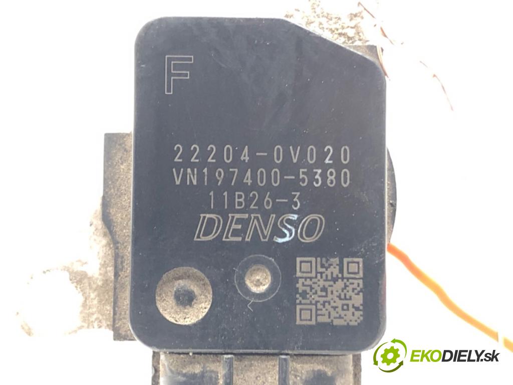 TOYOTA COROLLA sedan (_E18_, ZRE1_) 2013 - 2019    1.6 (ZRE181_) 97 kW [132 KM] benzyna 2013 - 2018  Váha vzduchu 22204-0V020 (Váhy vzduchu)