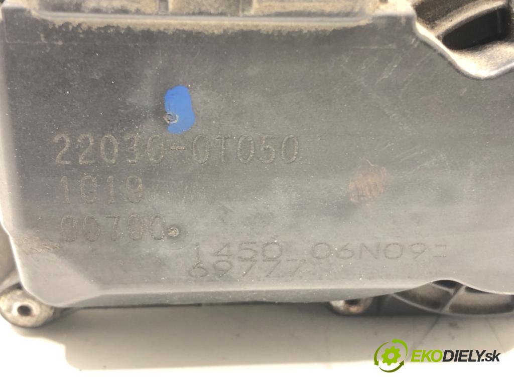 TOYOTA AURIS (_E15_) 2006 - 2012    1.6 (ZRE151_) 97 kW [132 KM] benzyna 2009 - 2012  Škrtiaca klapka 22030-0T050 (Škrtiace klapky)