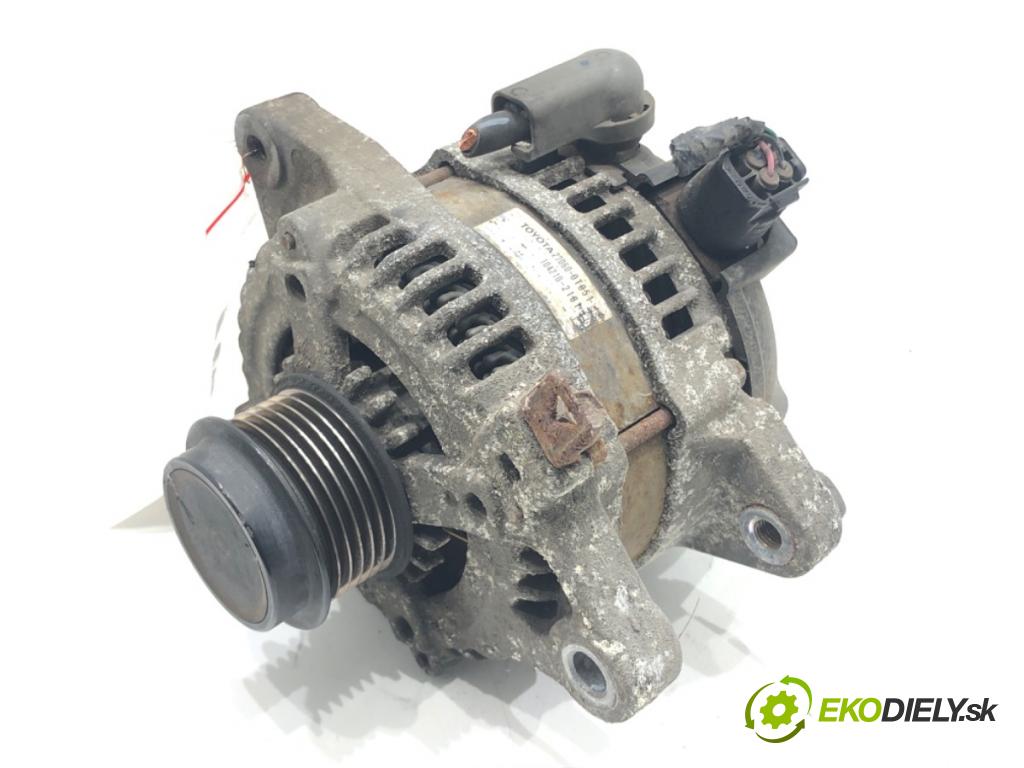 TOYOTA AURIS (_E15_) 2006 - 2012    1.6 (ZRE151_) 97 kW [132 KM] benzyna 2009 - 2012  Alternátor 27060-0T051 (Alternátory)
