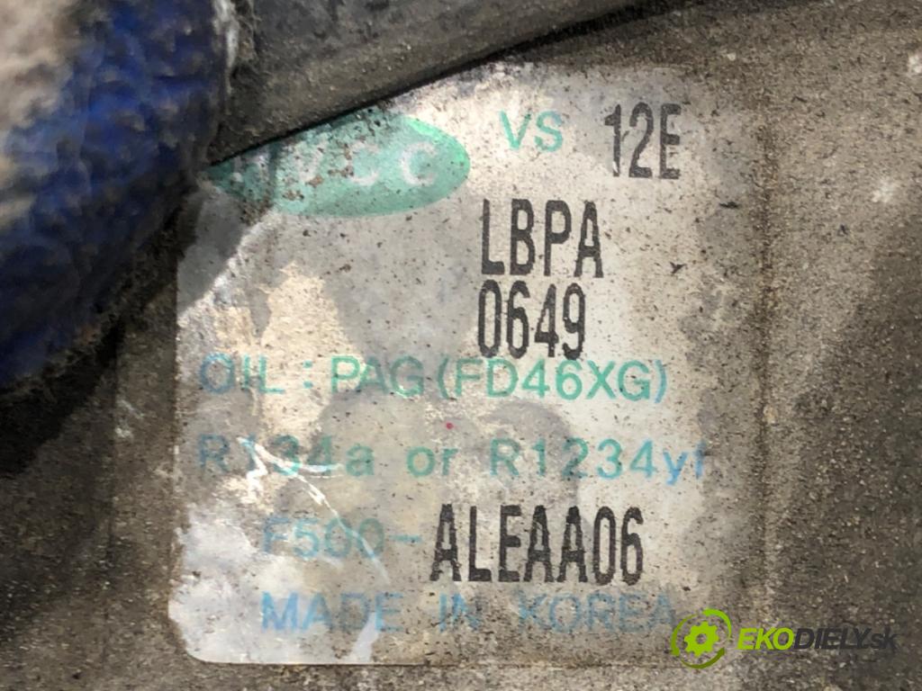 HYUNDAI i20 II (GB, IB) 2014 - 2022    1.2 61 kW [83 KM] benzyna 2014 - 2022  kompresor klimatizace F500-ALEAA06 (Kompresory)