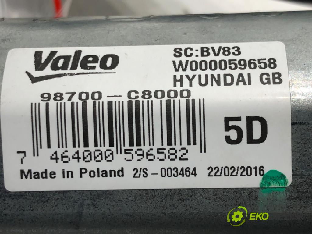 HYUNDAI i20 II (GB, IB) 2014 - 2022    1.2 61 kW [83 KM] benzyna 2014 - 2022  motor stěračů zadní část 98700-C8000