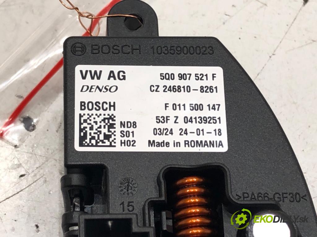 SKODA SUPERB IV Kombi (NZ5) 2023 -    2.0 TDI 110 kW [150 KM] olej napędowy 2023 -  odpor rezistor topení vzduchu 5Q0907521F (Odpory topení)