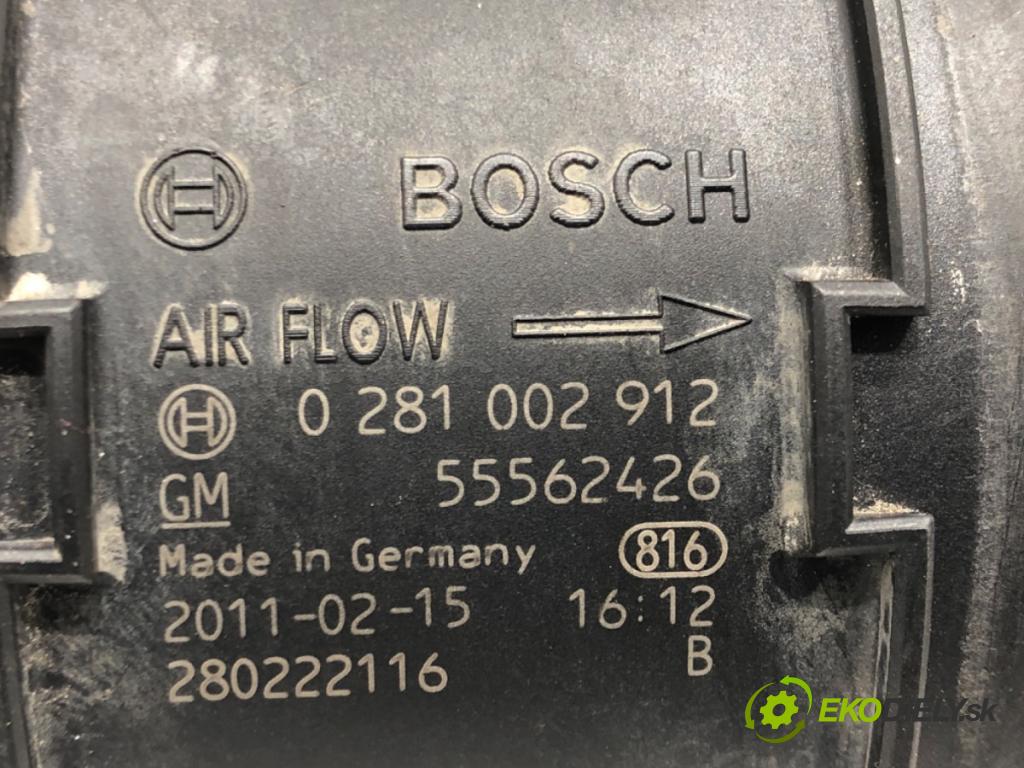 OPEL ASTRA J Sports Tourer (P10) 2010 - 2015    2.0 CDTI (35) 118 kW [160 KM] olej napędowy 2010 - 2015  Váha vzduchu 0281002912 55562426 (Váhy vzduchu)