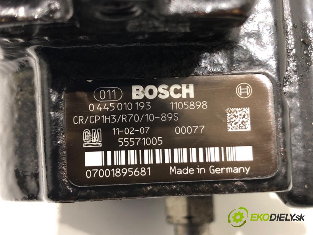 OPEL ASTRA J Sports Tourer (P10) 2010 - 2015    2.0 CDTI (35) 118 kW [160 KM] olej napędowy 2010 - 2015  Pumpa vstrekovacia 0445010193 (Vstrekovacie čerpadlá)