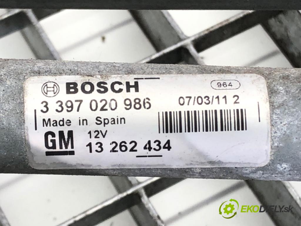 OPEL ASTRA J Sports Tourer (P10) 2010 - 2015    2.0 CDTI (35) 118 kW [160 KM] olej napędowy 2010 - 2015  Mechanizmus stieračov predný 13262434 (Motorčeky stieračov predné)