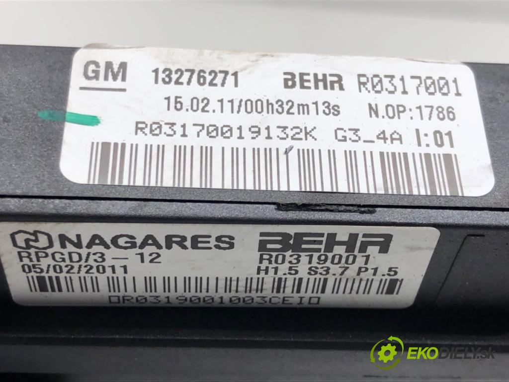 OPEL ASTRA J Sports Tourer (P10) 2010 - 2015    2.0 CDTI (35) 118 kW [160 KM] olej napędowy 2010 - 2015  topné těleso radiátor topení elektrická 13276271 (Radiátory topení)