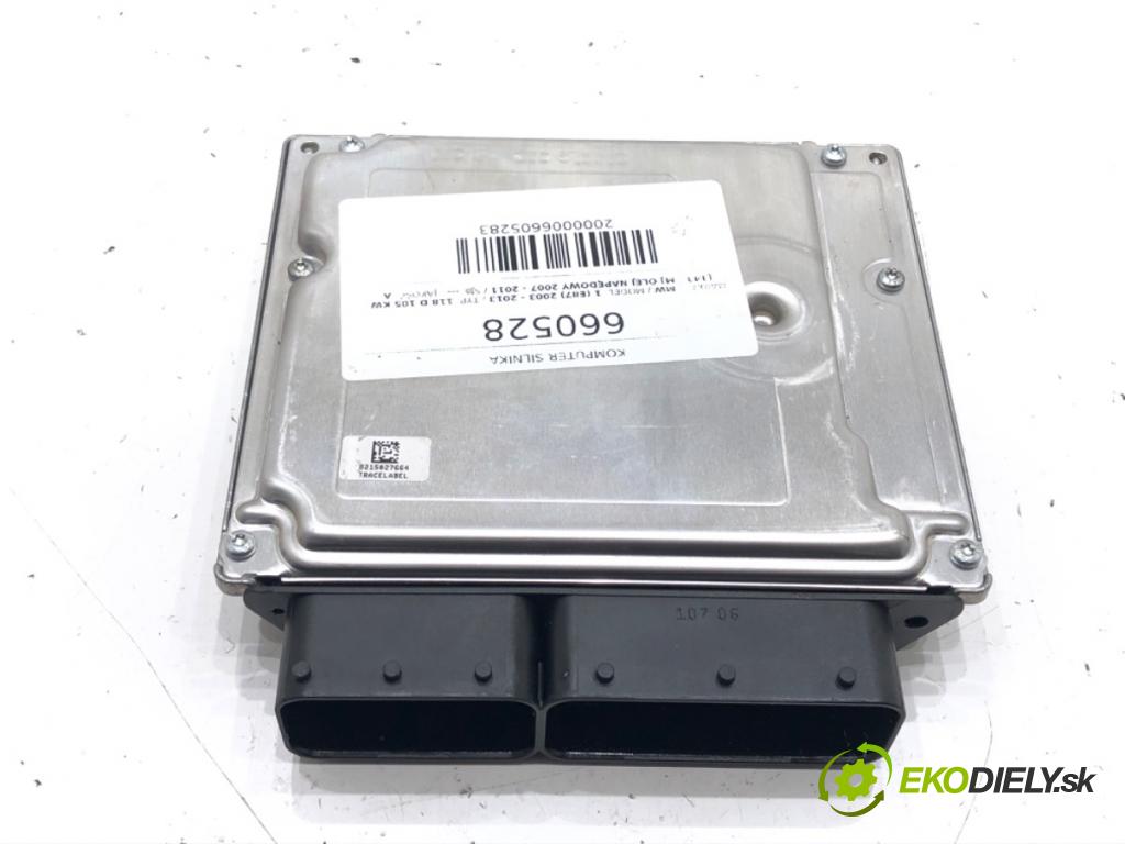 BMW 1 (E87) 2003 - 2013    118 d 105 kW [143 KM] olej napędowy 2007 - 2011  riadiaca jednotka Motor 7811701 (Riadiace jednotky)