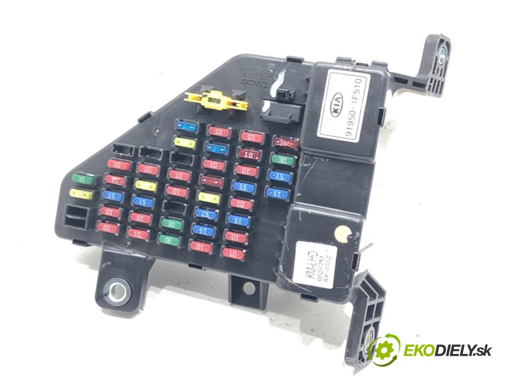 KIA SPORTAGE II (JE_, KM) 2004 - 2022    2.0 16V 4WD 104 kW [141 KM] benzyna 2004 - 2022  skříňka poistková 91950-1F510 (Pojistkové skříňky)
