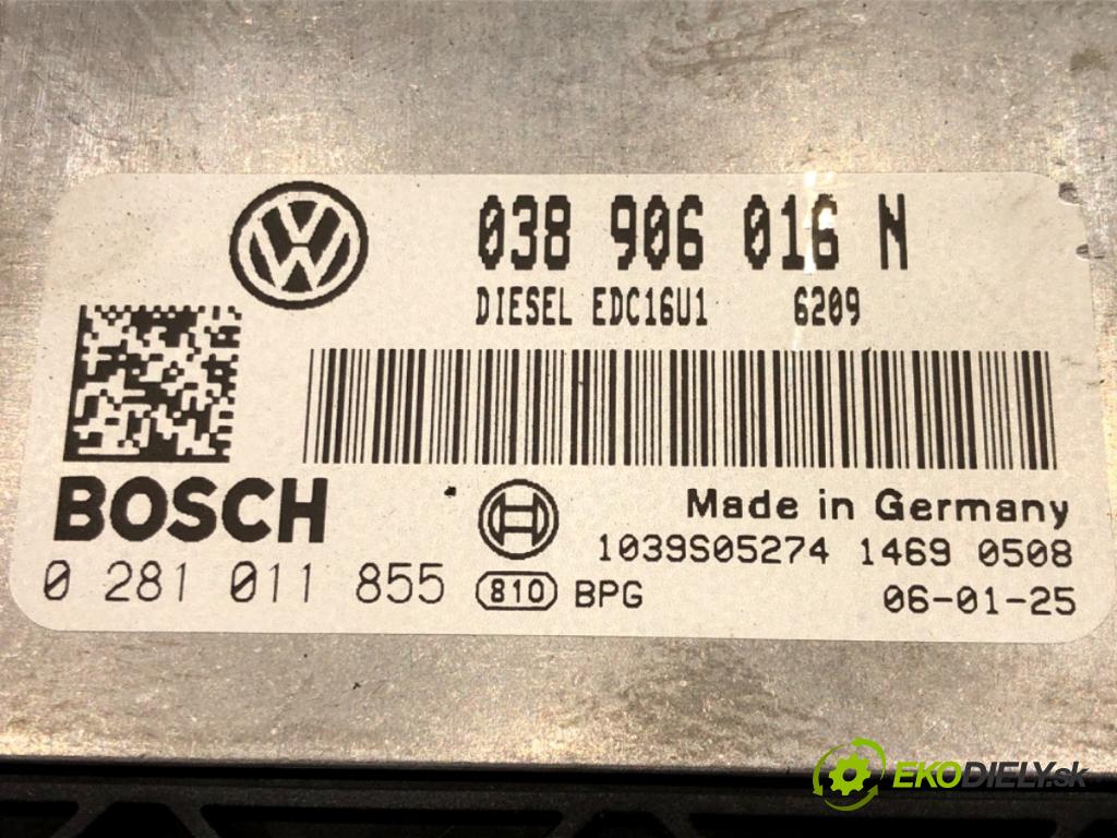 VW TRANSPORTER V Autobus (7HB, 7HJ, 7EB, 7EJ) 2003 - 2015    1.9 TDI 77 kW [105 KM] olej napędowy 2003 - 2009  riadiaca jednotka Motor 038906016N (Riadiace jednotky)