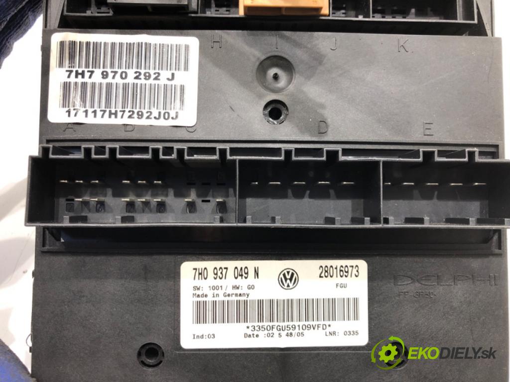 VW TRANSPORTER V Autobus (7HB, 7HJ, 7EB, 7EJ) 2003 - 2015    1.9 TDI 77 kW [105 KM] olej napędowy 2003 - 2009  Modul komfortu 7H0937049N (Moduly komfortu)
