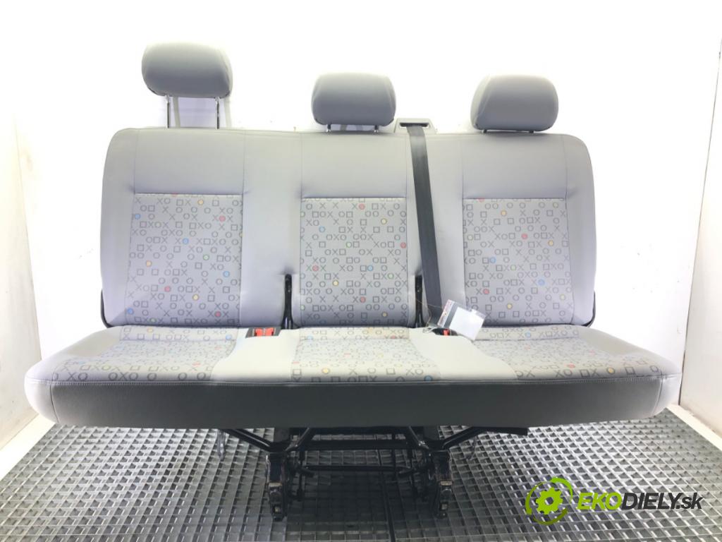 VW TRANSPORTER V Autobus (7HB, 7HJ, 7EB, 7EJ) 2003 - 2015    1.9 TDI 77 kW [105 KM] olej napędowy 2003 - 2009  Sedadlo tretí rad 