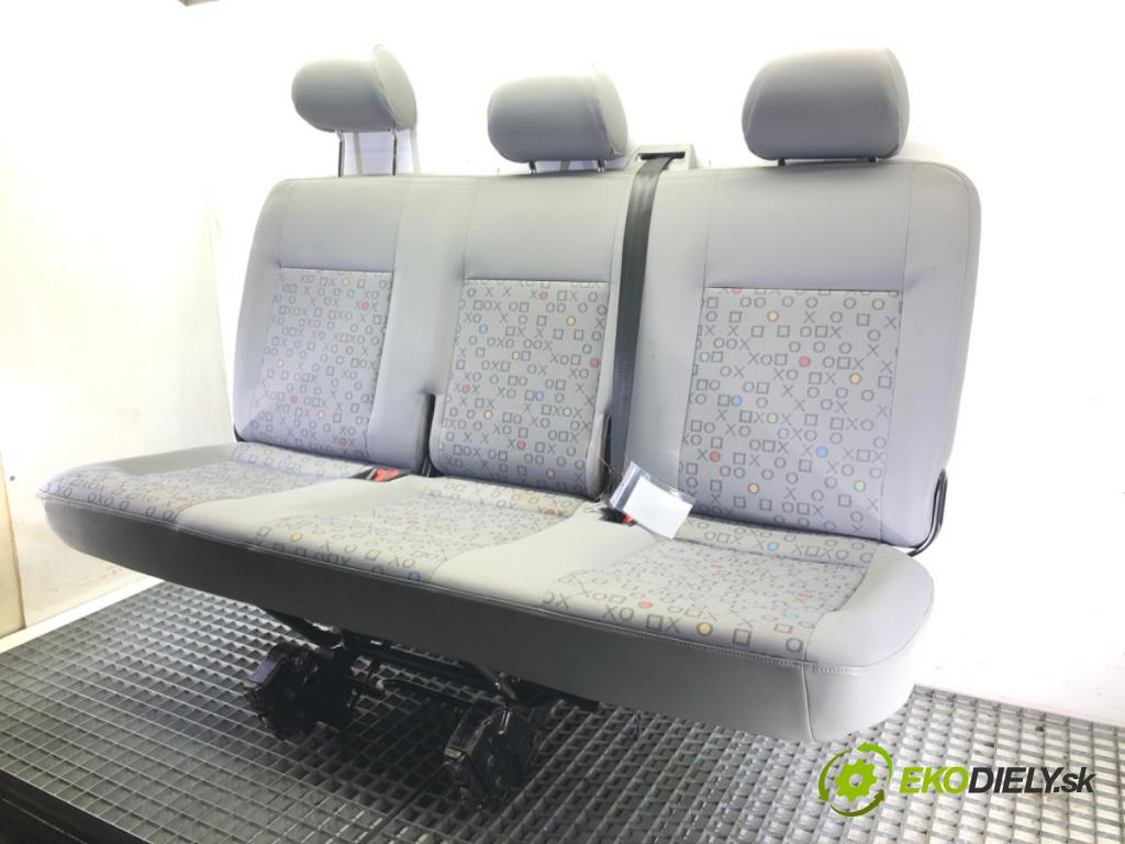 VW TRANSPORTER V Autobus (7HB, 7HJ, 7EB, 7EJ) 2003 - 2015    1.9 TDI 77 kW [105 KM] olej napędowy 2003 - 2009  Sedadlo tretí rad