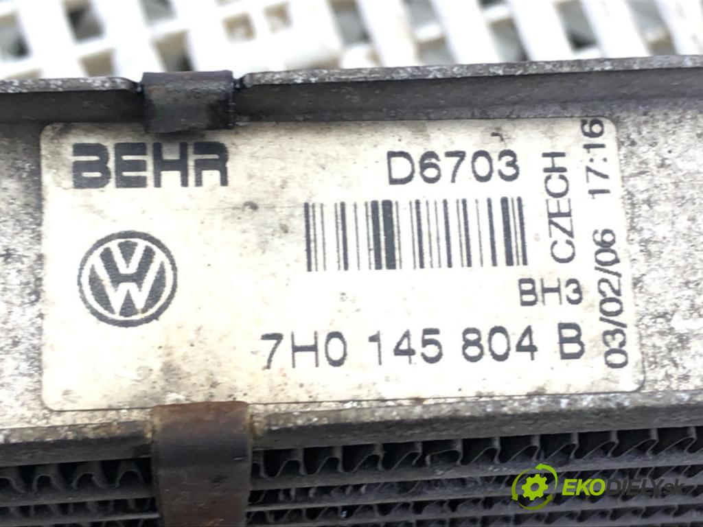 VW TRANSPORTER V Autobus (7HB, 7HJ, 7EB, 7EJ) 2003 - 2015    1.9 TDI 77 kW [105 KM] olej napędowy 2003 - 2009  intercooler 7H0145804B (Chladiče nasávaného vzduchu (intercoolery))