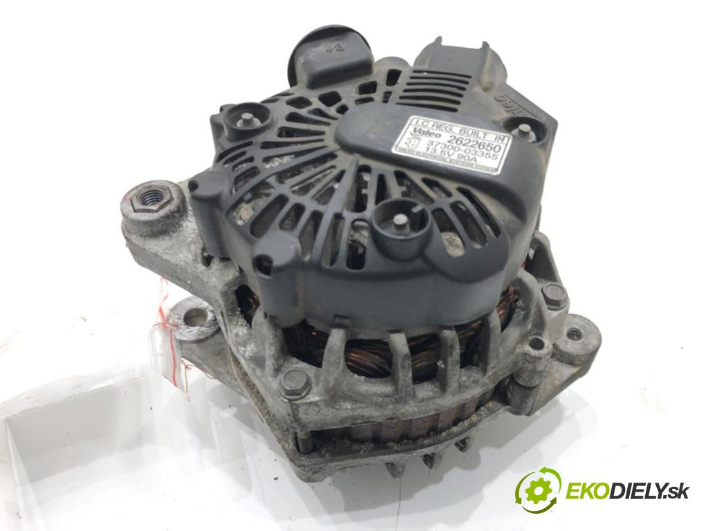 HYUNDAI i20 II (GB, IB) 2014 - 2022    1.2 61 kW [83 KM] benzyna 2014 - 2022  Alternátor 37300-03355 (Alternátory)