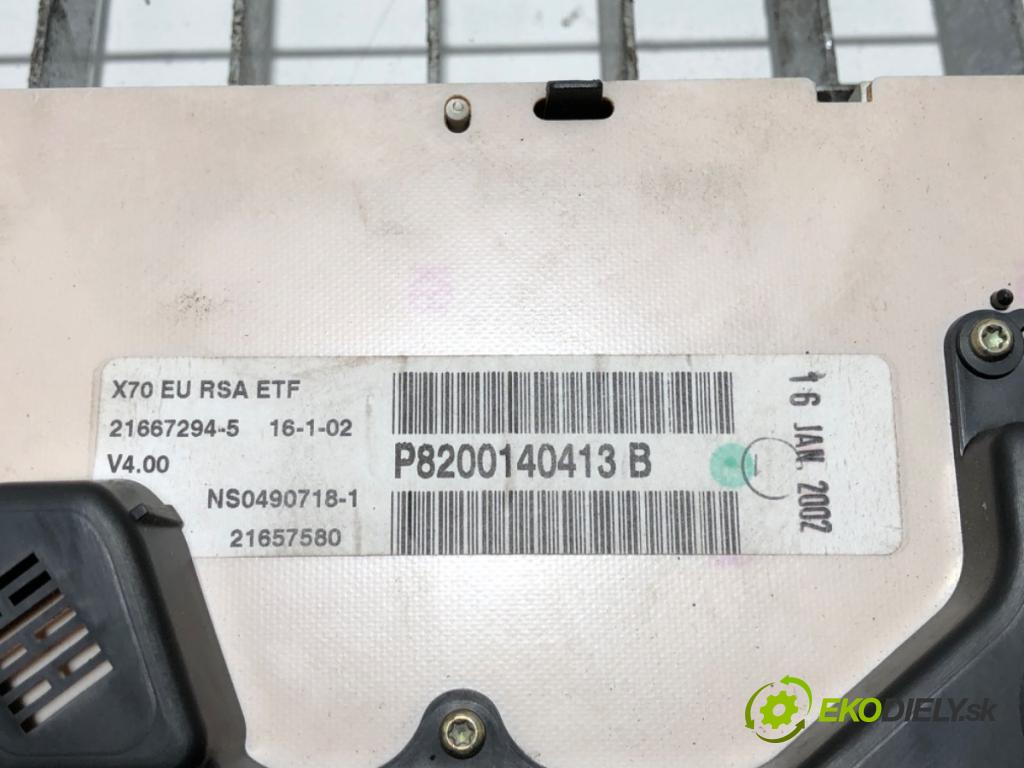 RENAULT MASTER II Autobus (JD) 1998 - 2022    2.5 dCi 120 84 kW [115 KM] olej napędowy 2001 - 2022  Prístrojovka 8200140413 (Prístrojové dosky, displeje)