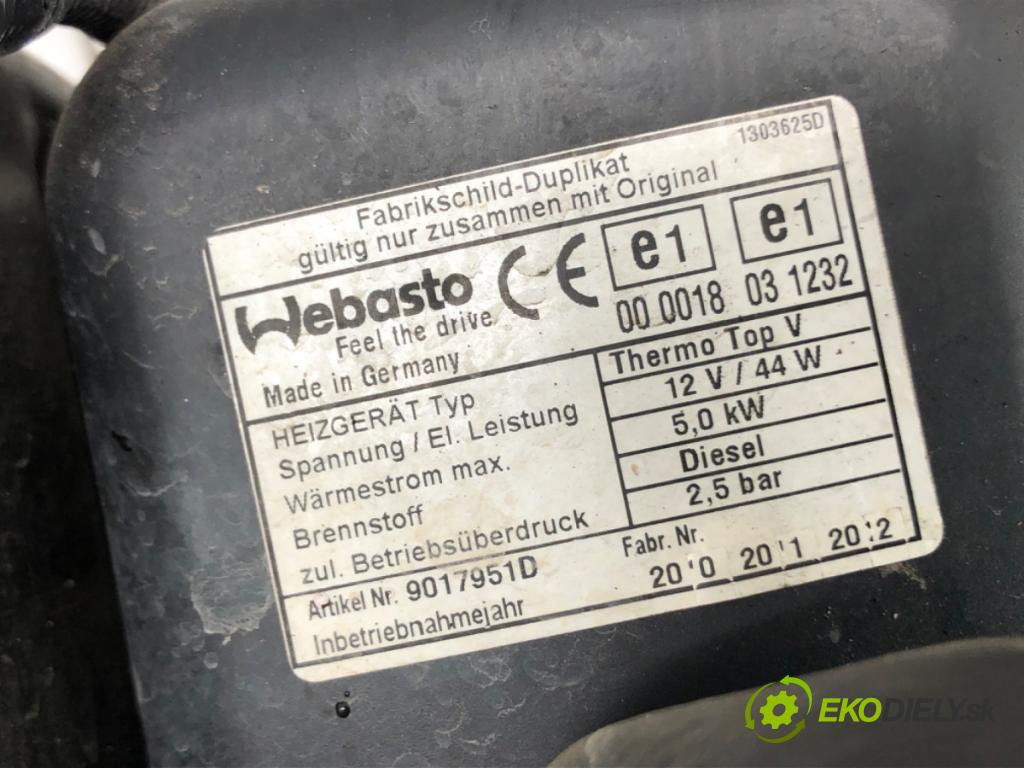 LAND ROVER RANGE ROVER SPORT I (L320) 2005 - 2013    3.0 D 4x4 180 kW [245 KM] olej napędowy 2009 - 2013  Webasto AH22-70G308-AD (Webasto ohřívače)