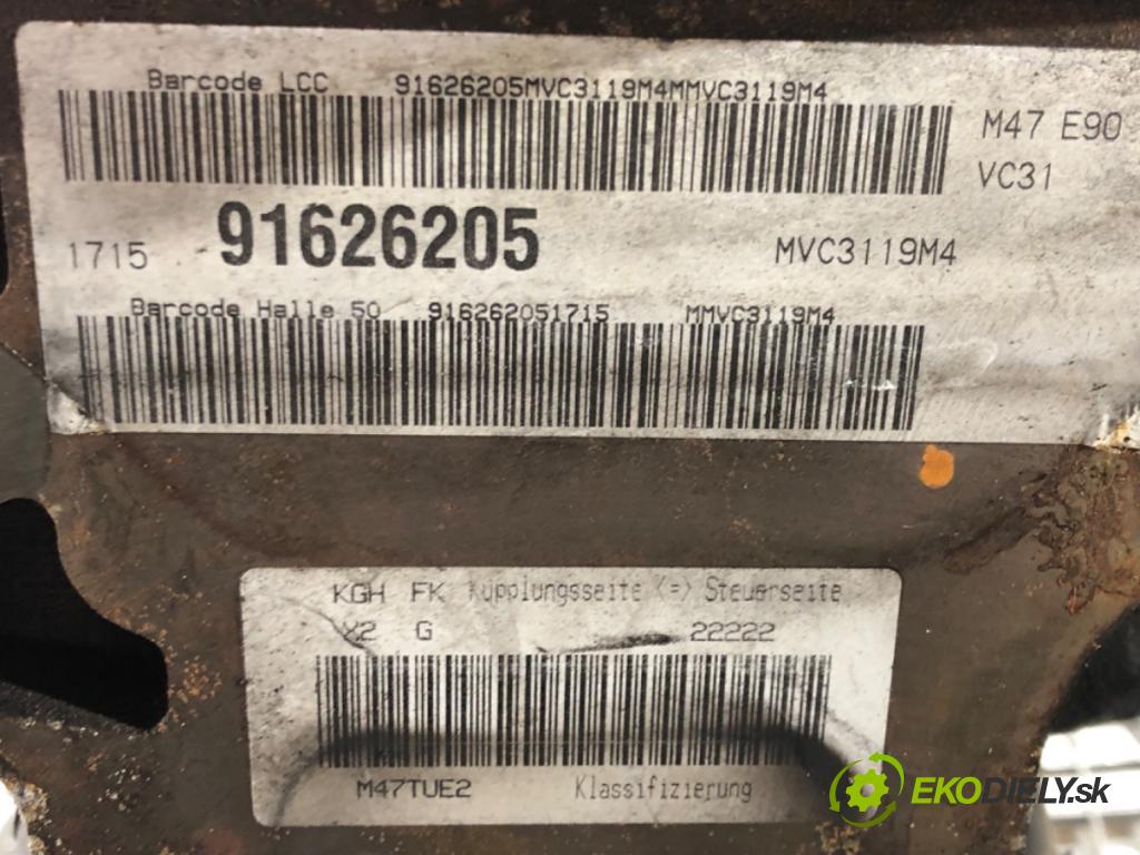 BMW 3 Touring (E91) 2004 - 2012    320 d 120 kW [163 KM] olej napędowy 2005 - 2012  motor M47D20 (Motory (kompletní))