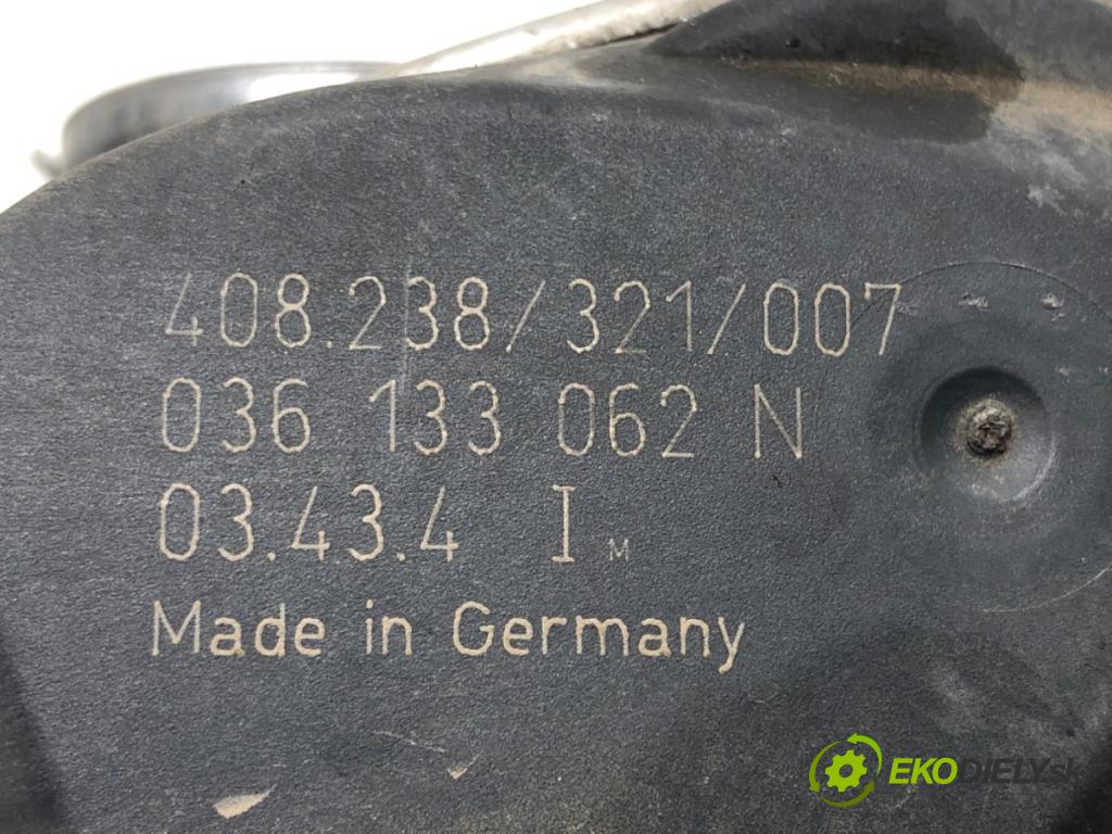 SEAT IBIZA III (6L1) 2002 - 2009    1.4 16V 55 kW [75 KM] benzyna 2002 - 2007  Škrtiaca klapka 036133062N (Škrtiace klapky)