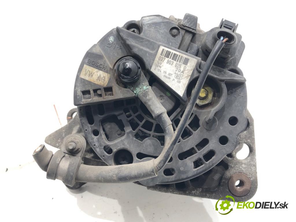 SEAT IBIZA III (6L1) 2002 - 2009    1.4 16V 55 kW [75 KM] benzyna 2002 - 2007  Alternátor 037903025G (Alternátory)