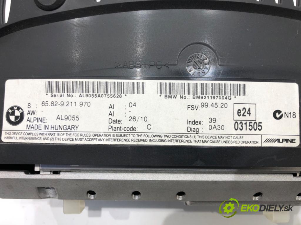 BMW 3 (E90) 2004 - 2012    318 d 105 kW [143 KM] olej napędowy 2007 - 2011  Dislpej 9211970 (Prístrojové dosky, displeje)