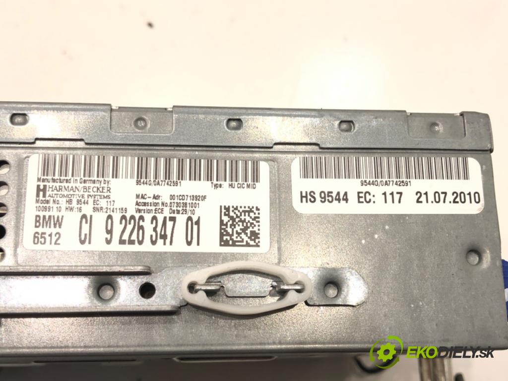 BMW 3 (E90) 2004 - 2012    318 d 105 kW [143 KM] olej napędowy 2007 - 2011  RADIO 922634701 (Audio zariadenia)