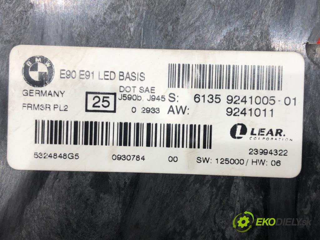 BMW 3 (E90) 2004 - 2012    318 d 105 kW [143 KM] olej napędowy 2007 - 2011  Modul svetiel 9241005 (Ostatné)