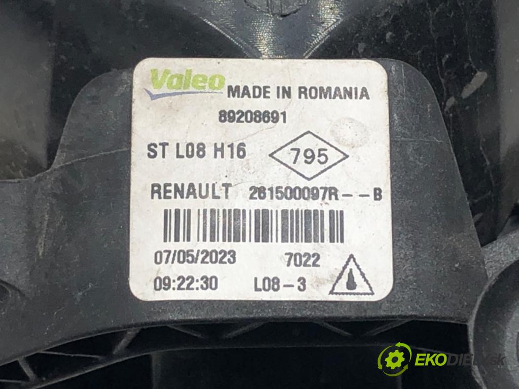 DACIA DUSTER (HM_) 2017 - 2022    1.0 TCe 90 67 kW [91 KM] benzyna 2021 - 2022  hmlové svetlo, hmlovka pravý přední část 261500097R