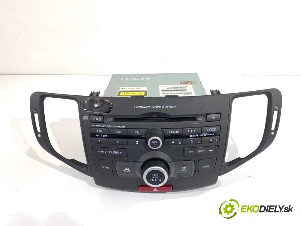 HONDA ACCORD VIII sedan 2009 150 kW 2.4 (CP2) 2356 RADIO 39100-TL0-G200 (Audio zariadenie)