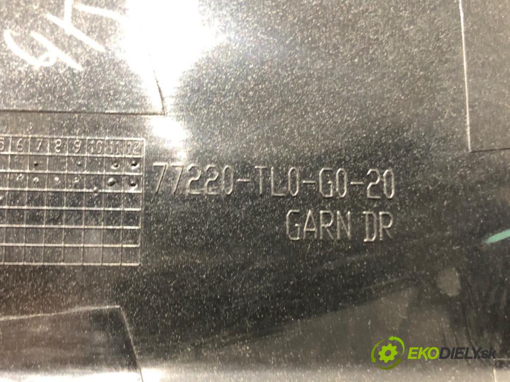HONDA ACCORD VIII (CP) 2007 - 2022    2.4 (CP2) 150 kW [204 KM] benzyna 2008 - 2022  lišty kryt 77260-TL0-G0-20 (Lišty)