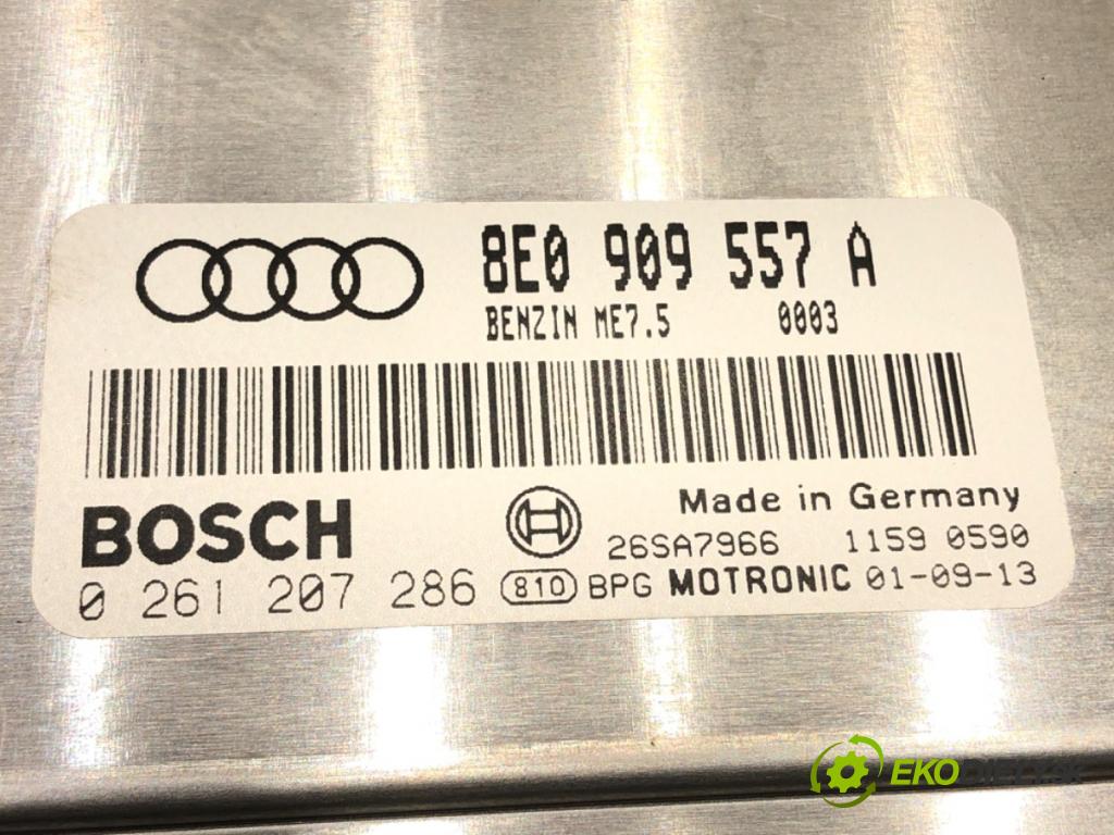 AUDI A4 B6 (8E2) 2000 - 2005    2.0 96 kW [130 KM] benzyna 2000 - 2004  riadiaca jednotka Motor 8E0909557A 0261207286 (Riadiace jednotky)