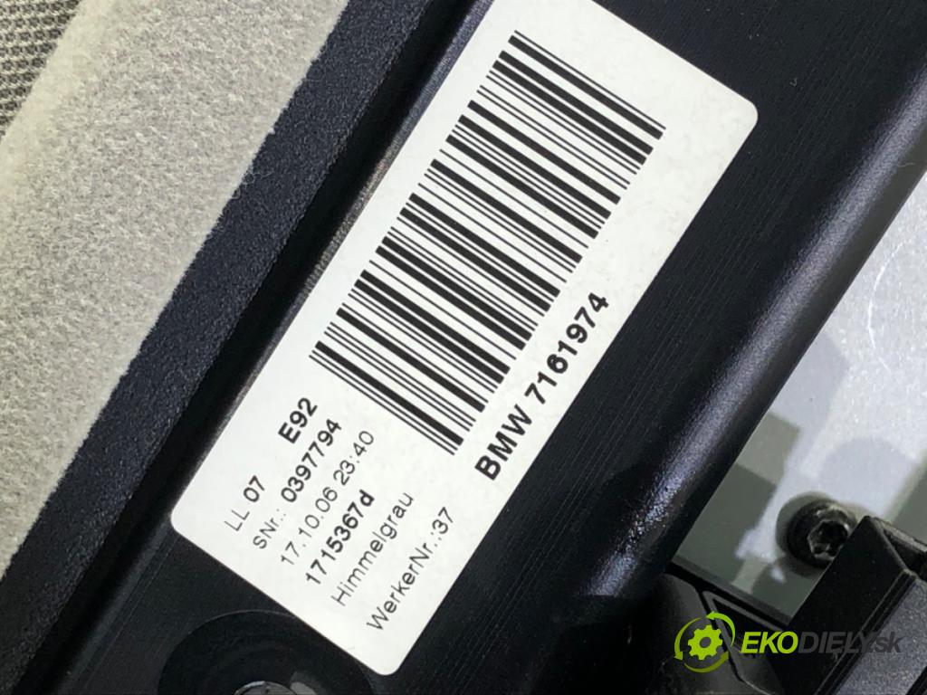 BMW 3 coupe (E92) 2005 - 2013    330 i 200 kW [272 KM] benzyna 2006 - 2010  střešní okno 7161974 (Okna karoserie)