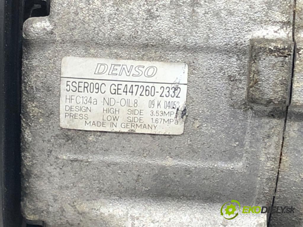 TOYOTA YARIS (_P9_) 2005 - 2014    1.3 VVT-i (SCP90_) 64 kW [87 KM] benzyna 2005 - 2010  kompresor klimatizace 447260-2332 (Kompresory)