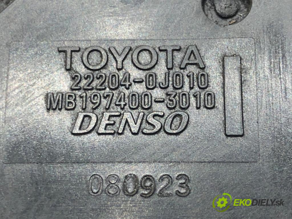 TOYOTA YARIS (_P9_) 2005 - 2014    1.3 VVT-i (SCP90_) 64 kW [87 KM] benzyna 2005 - 2010  Váha vzduchu 22204-0J010 (Váhy vzduchu)