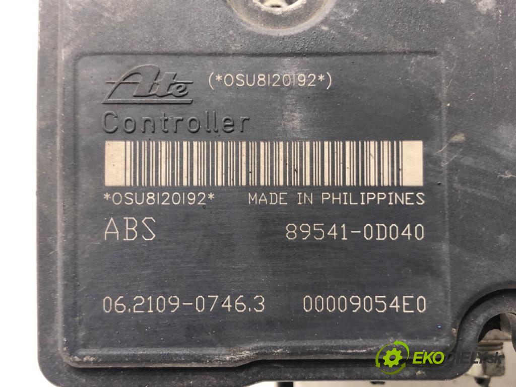 TOYOTA YARIS (_P9_) 2005 - 2014    1.3 VVT-i (SCP90_) 64 kW [87 KM] benzyna 2005 - 2010  Pumpa ABS 89541-0D040 (Pumpy ABS)