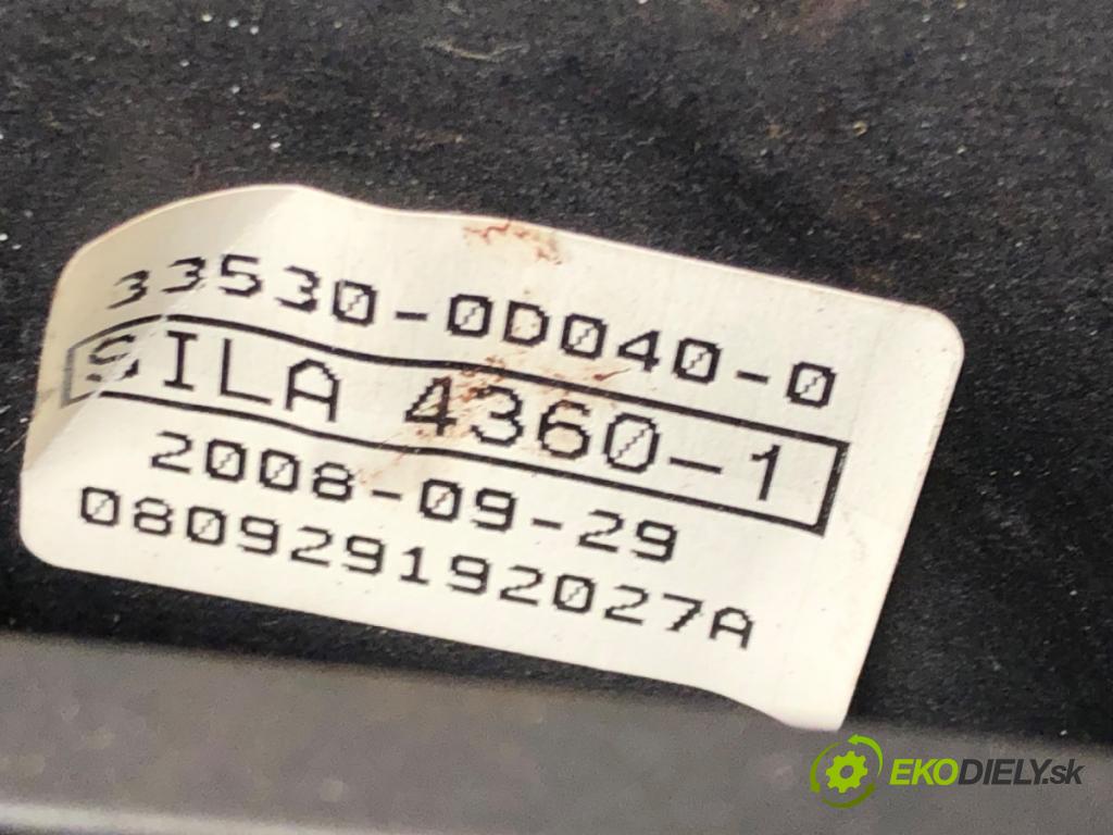 TOYOTA YARIS (_P9_) 2005 - 2014    1.3 VVT-i (SCP90_) 64 kW [87 KM] benzyna 2005 - 2010  Kulisa 33530-0D040 (Rýchlostné páky / kulisy)