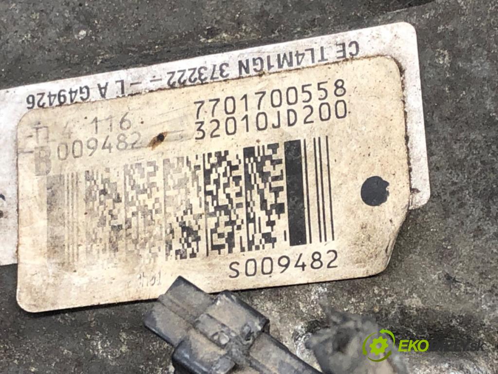 NISSAN QASHQAI / QASHQAI +2 I (J10, NJ10, JJ10E) 2006 - 2014    2.0 104 kW [141 KM] benzyna 2007 - 2013  Prevodovka 7701700558 (Prevodovky)