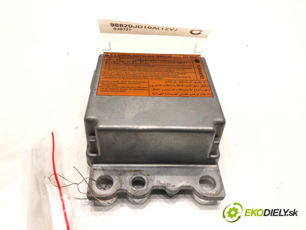 NISSAN QASHQAI / QASHQAI +2 I (J10, NJ10, JJ10E) 2006 - 2014    2.0 104 kW [141 KM] benzyna 2007 - 2013  senzor airbag 98820JD10A (Snímače)