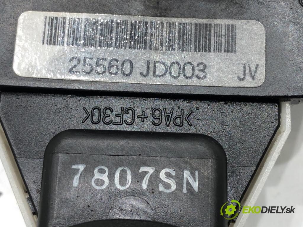 NISSAN QASHQAI / QASHQAI +2 I (J10, NJ10, JJ10E) 2006 - 2014    2.0 104 kW [141 KM] benzyna 2007 - 2013  Prepínač kombinovaný 25560-JD003 (Prepínače, spínače, tlačidlá a ovládače kúrenia)