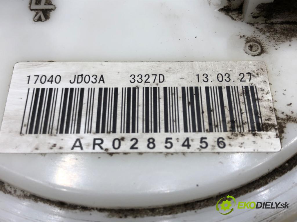 NISSAN QASHQAI / QASHQAI +2 I (J10, NJ10, JJ10E) 2006 - 2014    2.0 104 kW [141 KM] benzyna 2007 - 2013  pumpa paliva 17040JD03A
