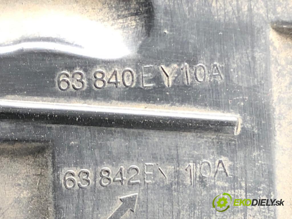 NISSAN QASHQAI / QASHQAI +2 I (J10, NJ10, JJ10E) 2006 - 2014    2.0 104 kW [141 KM] benzyna 2007 - 2013  podblatník pravý přední část 63840EY10A