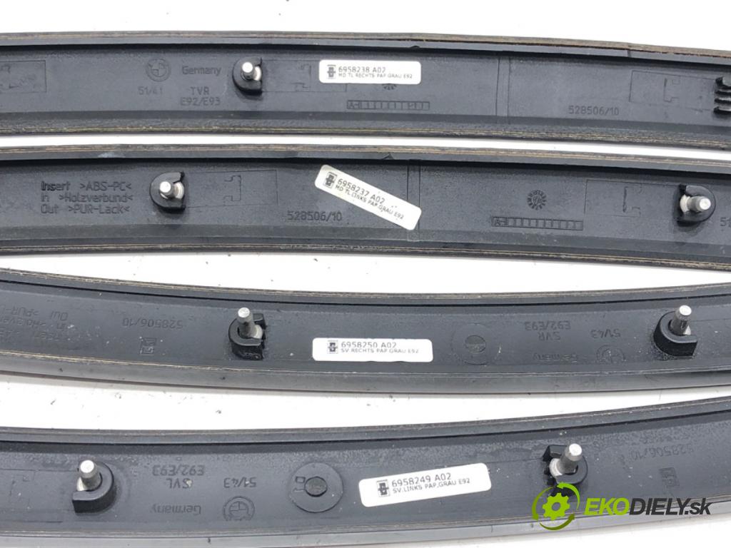 BMW 3 coupe (E92) 2005 - 2013    330 i 200 kW [272 KM] benzyna 2006 - 2010  lišty kryt 6964269 (Lišty)