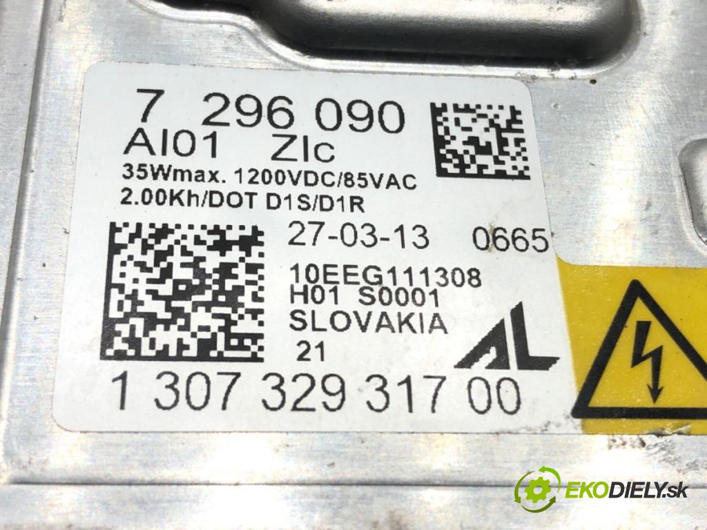 BMW 3 Gran Turismo (F34) 2012 - 2022    320 i 135 kW [184 KM] benzyna 2013 - 2016  Menič XENON 7296090 (Riadiace jednotky xenónu)